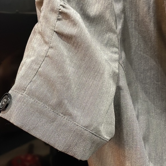 Addition-Elle Size 18 Grey Short-sleeved Fitted Blazer - Picture 3 of 5